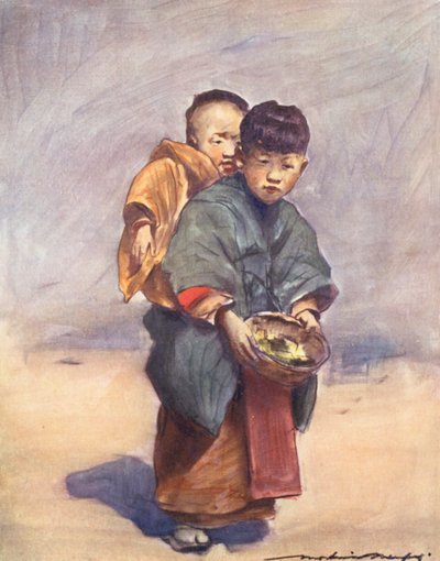 Enfants du monde : Japonais, petite mère - Mortimer Ludington Menpes
