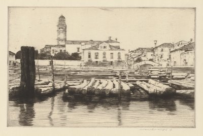 Rive boisée de la Brenta - Mortimer Menpes