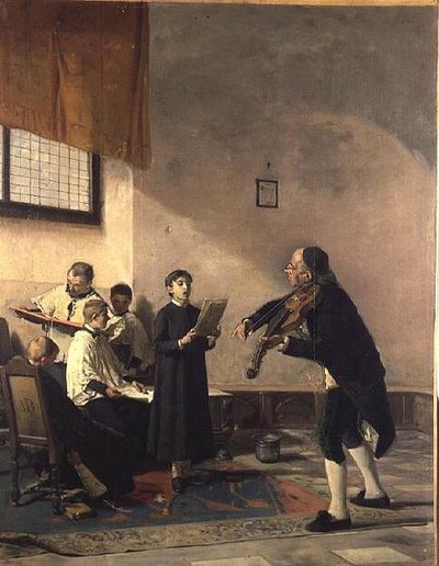 La leçon de chant - Mose Bianchi