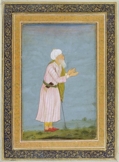 Une figure religieuse musulmane, du Petit Album Clive - Mughal School