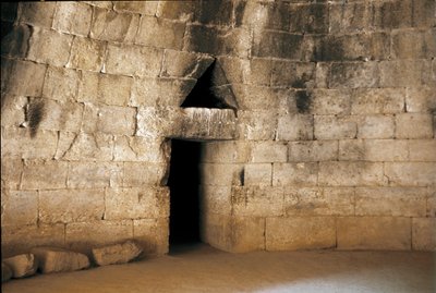 Site de Mycènes: entrée du tombeau d