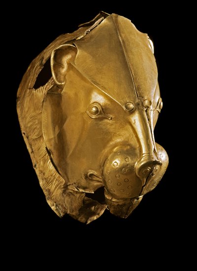 Art mycénien : rhyton en forme de tête de lion - Mycenaean