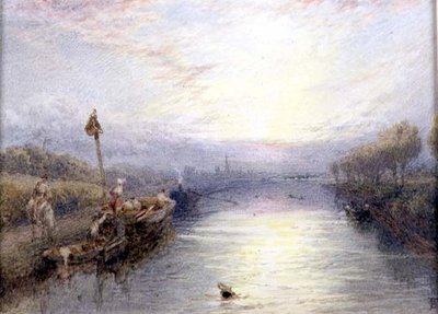 Paysage fluvial - Myles Birket Foster