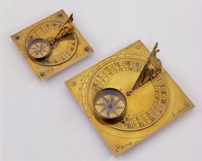 Deux cadrans solaires horizontaux mobiles, Paris, c.1720 - N. Bion