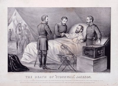 La mort de "Stonewall" Jackson (litho) - N. and Ives J.M. (1824 95) Currier