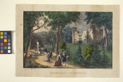 Promenade au clair de lune - N. and Ives J.M. (1824 95) Currier