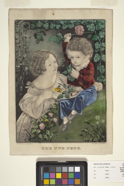 Les deux animaux de compagnie - N. and Ives J.M. (1824 95) Currier