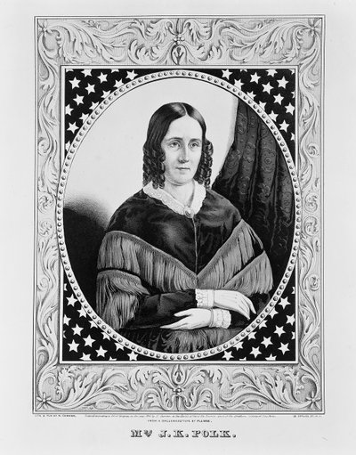 Sara Polk, 1846 - N. and Ives, J.M. Currier