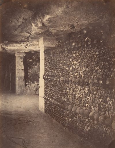 Catacombes, Paris, avril 1862 - Nadar