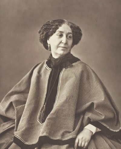 Georges Sand née Amantine Lucile Aurore Dupin, romancière française, 1804-1876, 1864 - Nadar