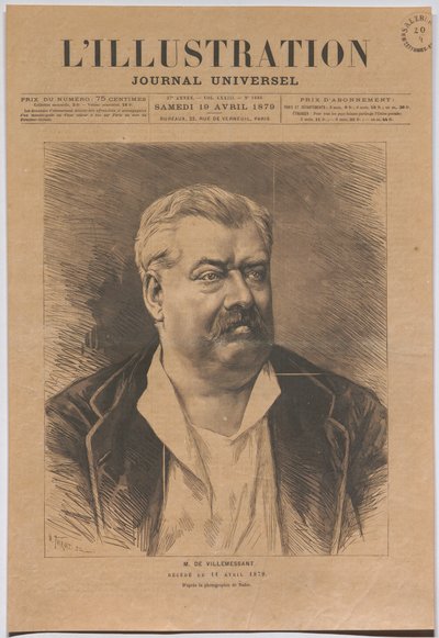 M. de Villemessant décédé le 11 avril 1879. - Nadar