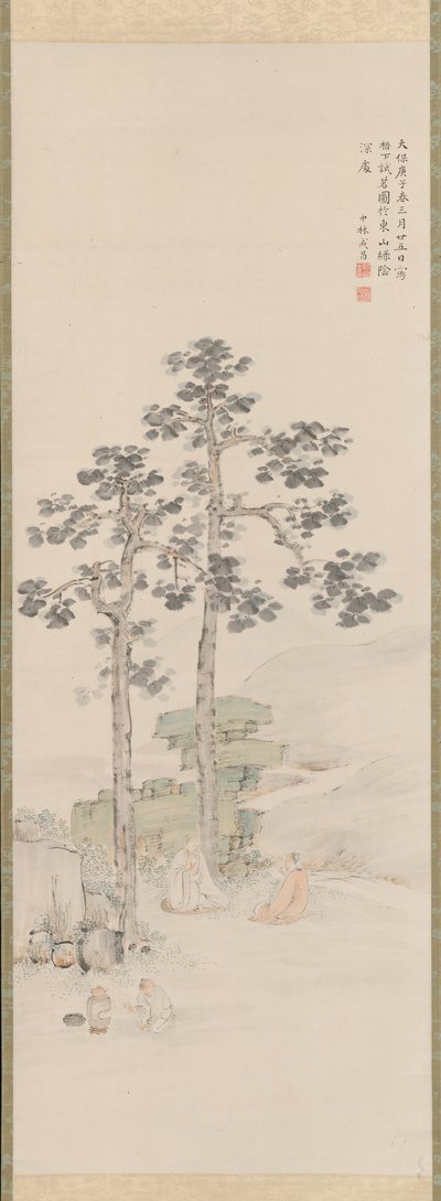 Dégustation de thé sous les arbres Wu - Nakabayashi Chikuto