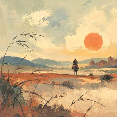 Couché de soleil à Desert Rider - Natalie Bruns