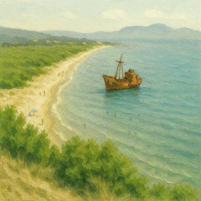 La plage idyllique des épaves - Natalie Bruns