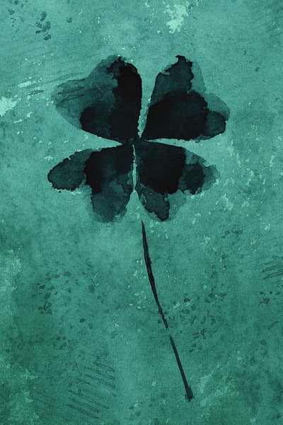 Trèfle bleu-vert porte-bonheur - Natalie Bruns