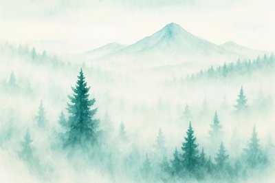 Les montagnes de la Forêt Brumeuse - Natalie Bruns