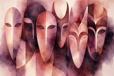 Masques mystérieux à l