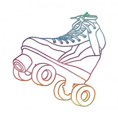 Skate Retro Rainbow - Natalie Bruns
