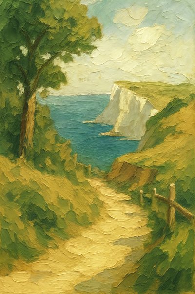 Sentier côtier sinueux - Natalie Bruns