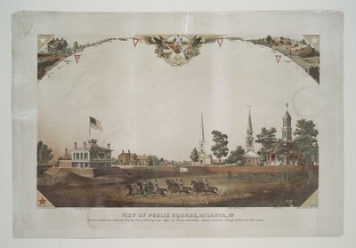 Vue de la place publique, Atlanta, Ga. - Nathan B. Abbott