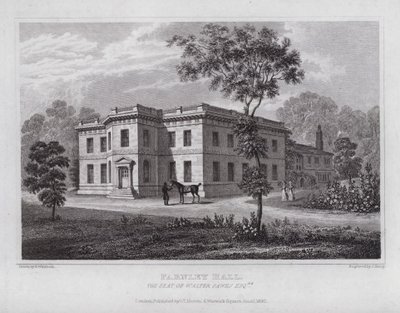 Farnley Hall, la résidence de Walter Fawks - Nathaniel (after) Whittock