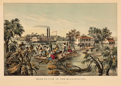 «Crue» du Mississippi - Nathaniel Currier