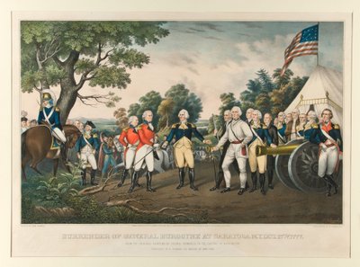 Capitulation du général Burgoyne à Saratoga, dans l