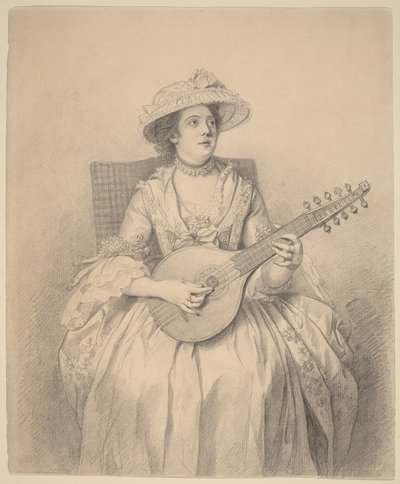 Femme jouant de la cistre - Nathaniel Dance-Holland