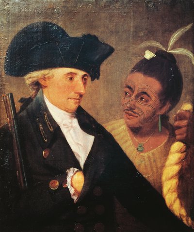 Portrait du capitaine Charles Clerke, capitaine anglais et compagnon de voyage de James Cook. Peinture de Nathaniel Dance-Holland - Nathaniel Dance Holland