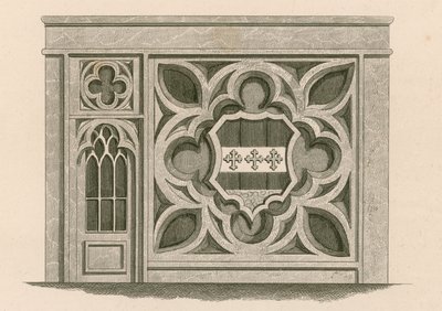 Façade de magasin pour le magasin de gravure sur sceau et cuivre, 22 Gerrard Street, Londres - Nathaniel Whittock