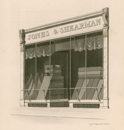 Façade de la boutique de Messieurs Jones et Shearman, Blackfriars Road, Londres - Nathaniel Whittock
