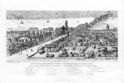 Southwark et London Bridge tels qu