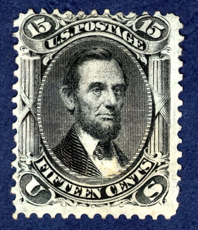 15c Abraham Lincoln F Grill, 1867 - National Bank Note Company
