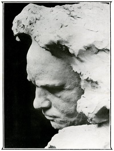 Profil de Ludwig van Beethoven (1770-1827), détail d