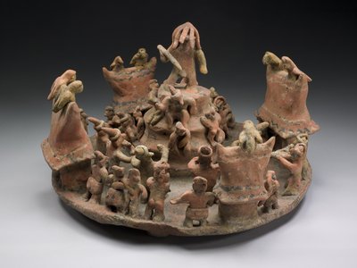 Modèle représentant un centre rituel, 100-800 après J.-C. - Nayarit Culture