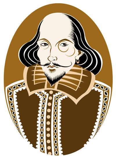 William Shakespeare, poète et dramaturge anglais baptisé le 26 avril 1564 - 23 avril 1616 - Neale Osborne