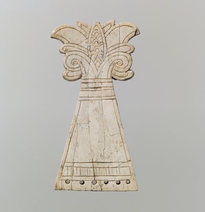 Fronton de cheval incisé sculpté en forme d