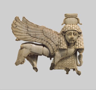 Plaque ajourée avec un sphinx en marche, vers 9e-8e siècle av. J.-C. - Neo Assyrian