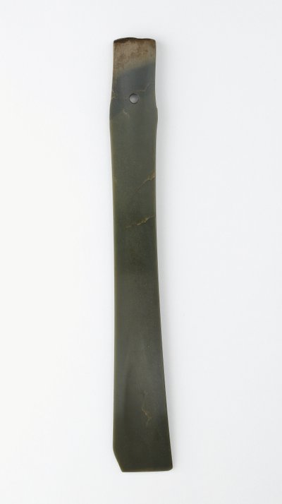 Ciseau fourchu (zhang) culture Qijia (jade (néphrite)) - Neolithic Period Chinese School