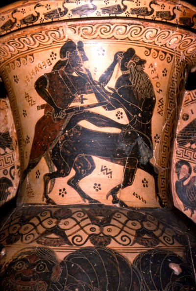 Hercule et le Centaure Setos, Détail d