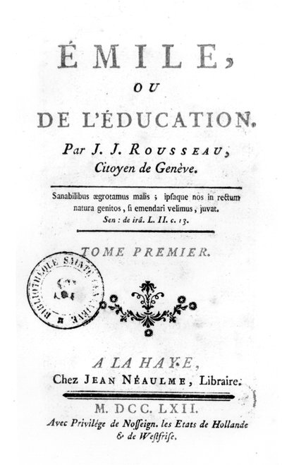 Frontispice pour Émile de Jean-Jacques Rousseau, 1762 - Netherlandish School