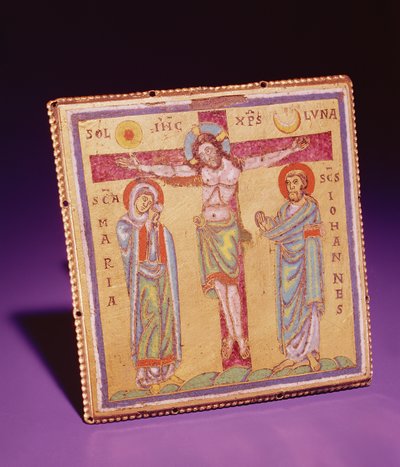 Plaque avec la Crucifixion, vers 1150-75 - Netherlandish School