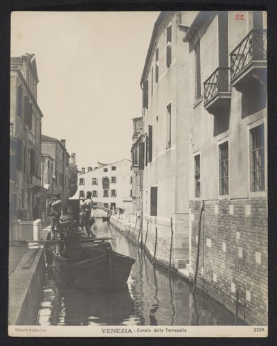 Vue du Canale delle Torreselle à Venise - Neue Photographische Gesellschaft