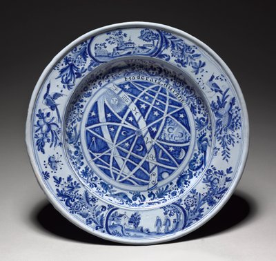 Grande assiette, fin des années 1600 - Nevers Factory