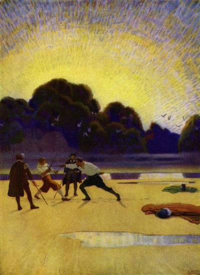 Illustration pour Westward Ho! par Charles Kingsley - Newell Convers (after) Wyeth