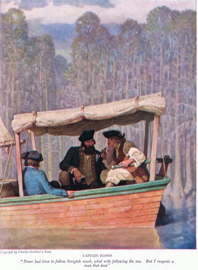 Capitaine Flood : Jamais eu le temps de suivre Scripteh, avec la mer à suivre. Mais je respecte un homme qui le fait - Newell Convers Wyeth