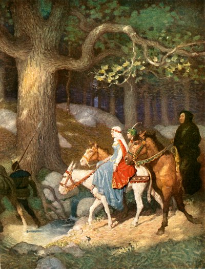 Paysans se rendant au tournoi - Newell Convers Wyeth