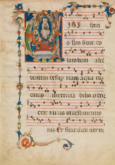 Feuille de manuscrit avec l