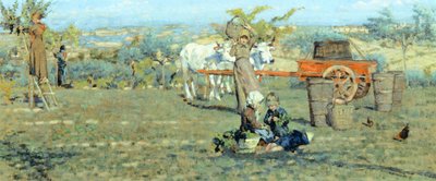 Dans les champs, vers 1891, par Niccolo Cannicci (1846-1906) - Niccolo Cannicci