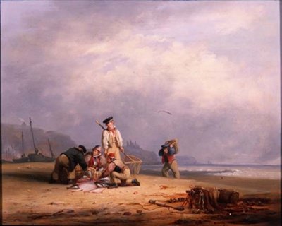 Pêcheurs triant leur prise du jour - Nicholas Condy